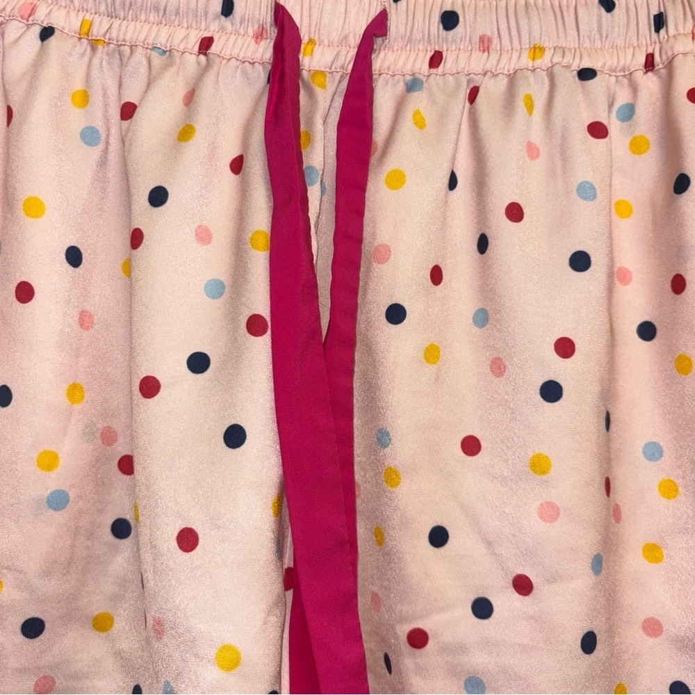 summersalt Pink Polka Dot Short Pajama Set with Multicolor Dots - Picture 11 of 14